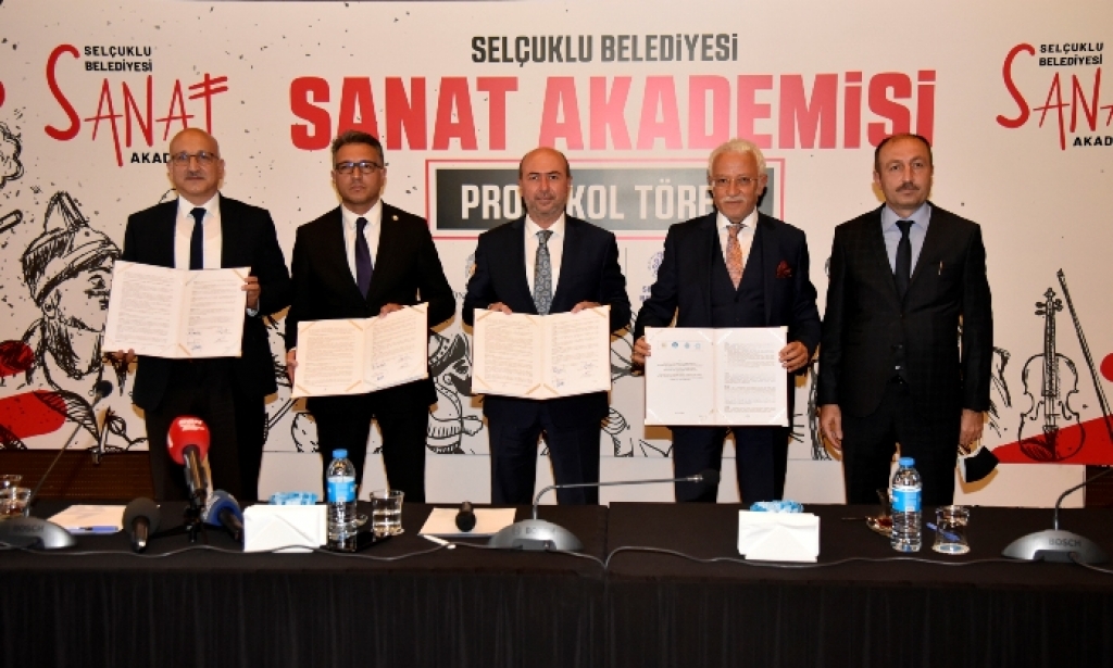 Konya’da sanata Selçuklu Yıldızı’nın imzası dokunacak SELÇUKLU SANAT AKADEMİSİ’NİN PROTOKOLÜ İMZALANDI